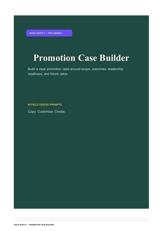 Promotion Case Builder digital product cover